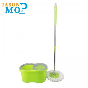 Jason Microfiber Spin Mop 360 Easy Xoay Mop Xô Magic Sàn làm sạch Sao lau và xô